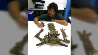 Chilean paleontologists Sergio Soto (pictured here) and Alexander Vargas co-led the 19-person team who took part in the study.