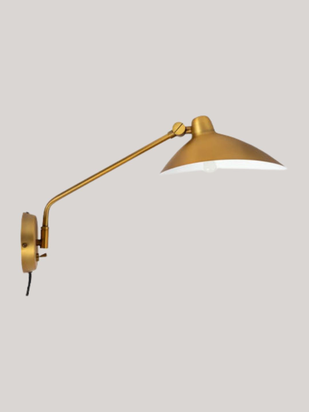 Heals, Milton Swing Arm Wall Light Brass