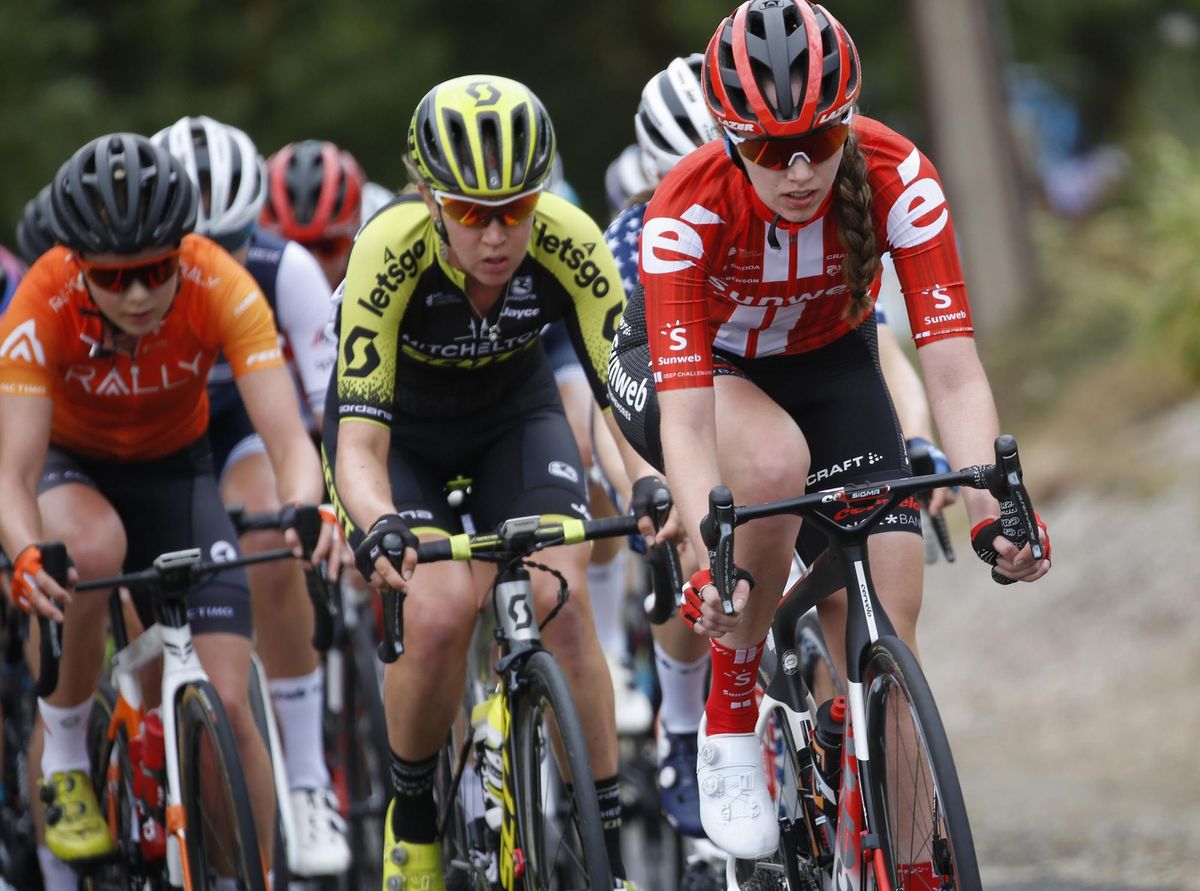 Sunweb&#039;s Pfeiffer Georgi at the 2020 Tour Down Under