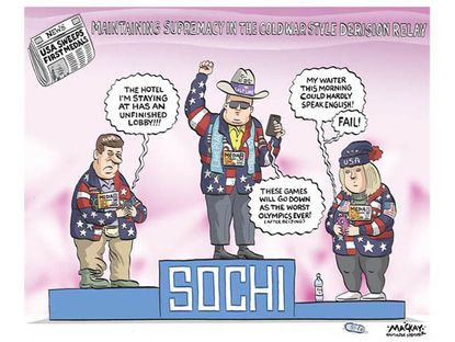 Editorial cartoon Sochi Olympics