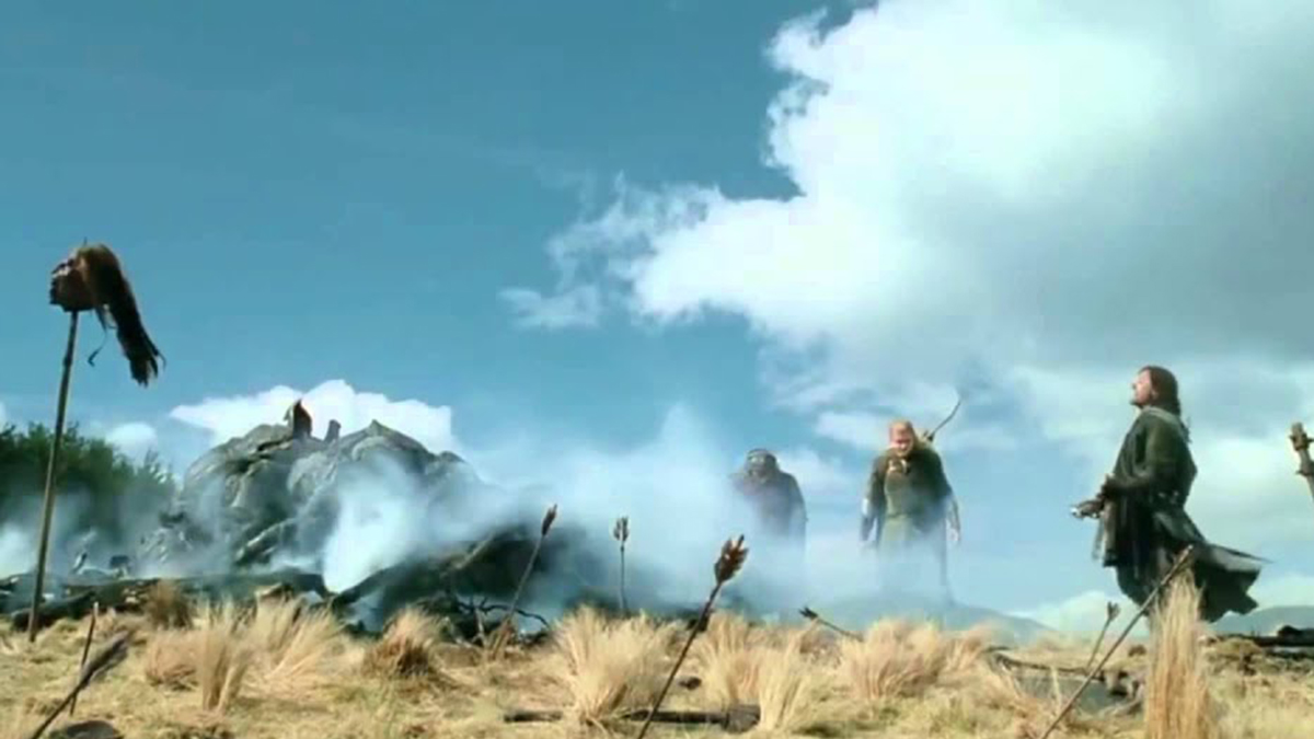 Viggo Mortensen breaks his toe in The Lord of the Rings: The Two Towers