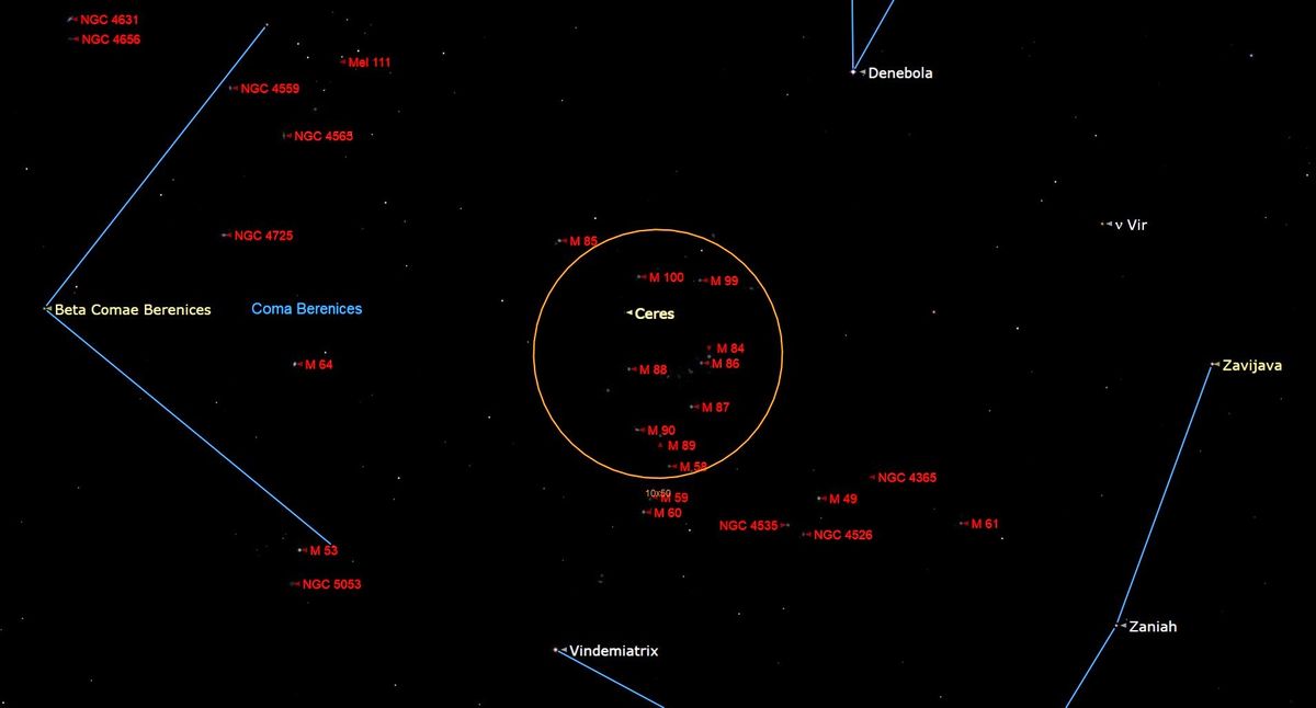 اكتشف الكوكب القزم سيريس خلال القمر الجديد في 21 مارس