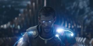 Thor eyes glowing in Ragnarok