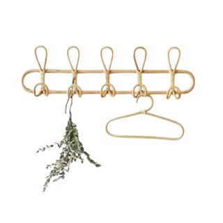 Handmade rattan hooks for wall | Natural Wall Hooks in Entryway