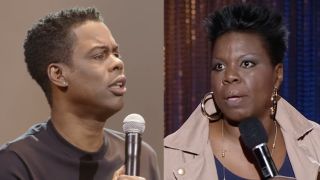 Chris Rock performing for Netflix's Chris Rock: Total Blackout, Leslie Jones doing standup for Russell Simmons Presents: The Ruckus