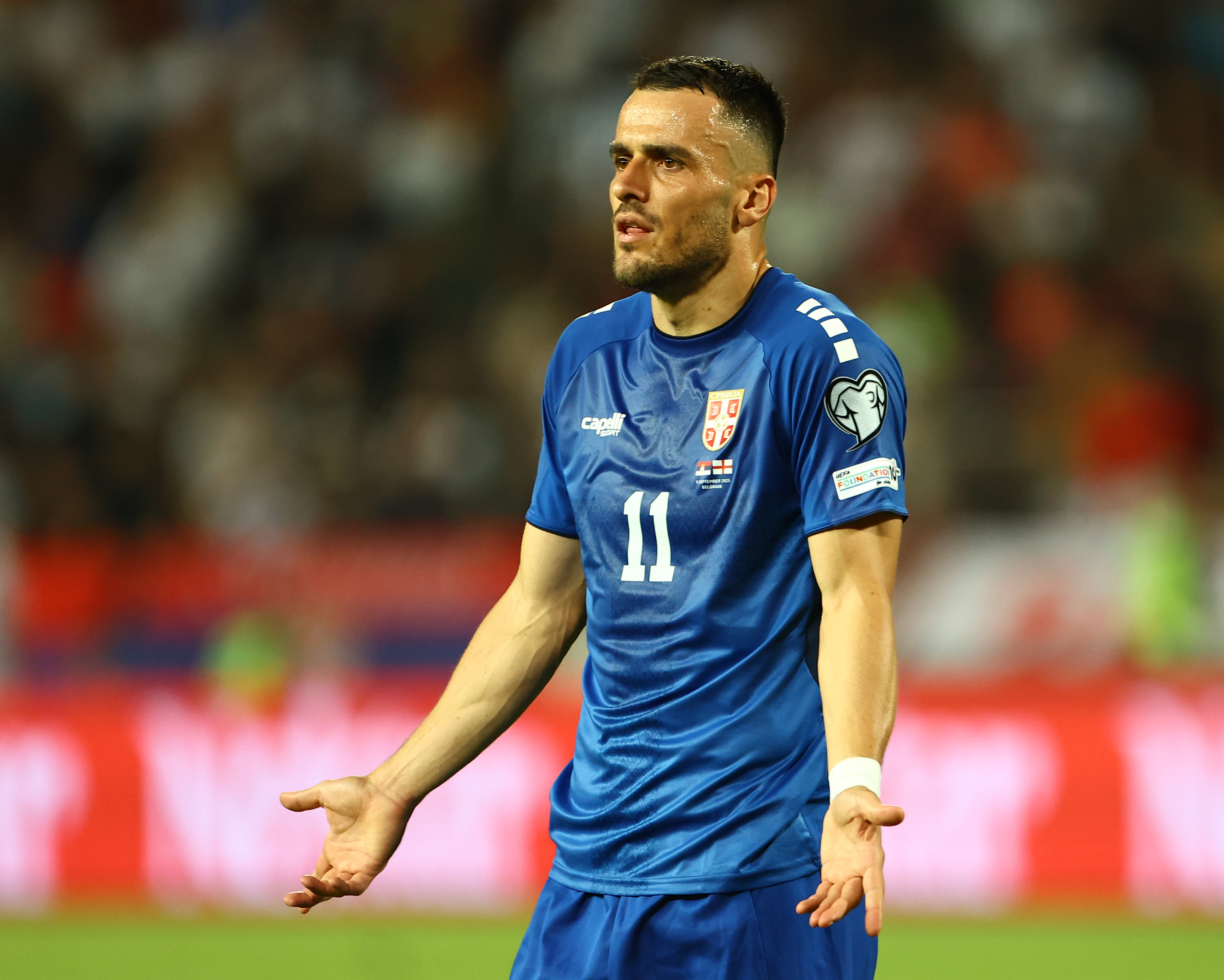 Serbia international Filip Kostic