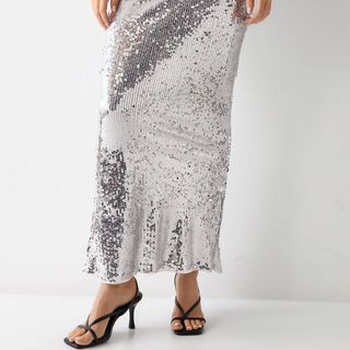 silver sequin skirt from Coast