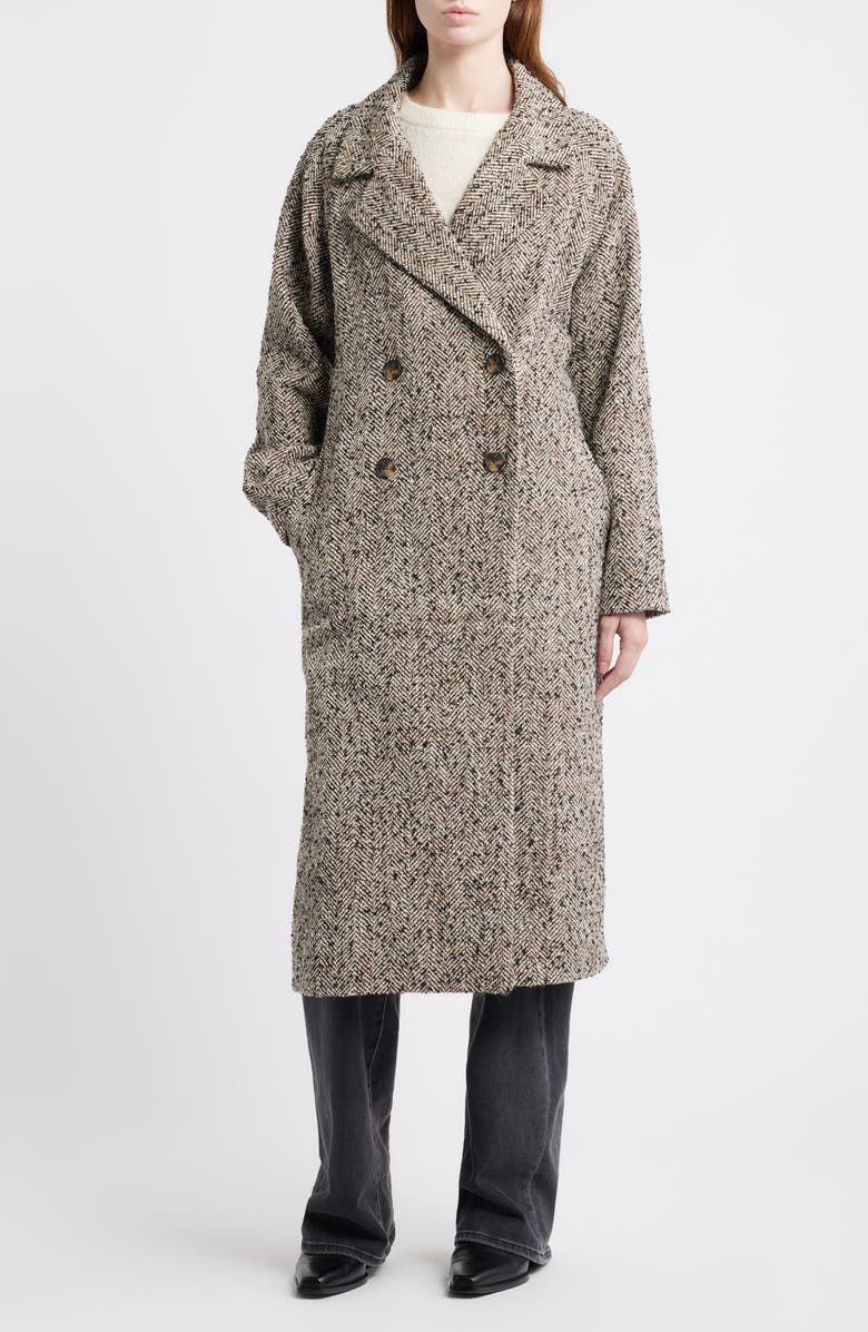 Herringbone Tweed Coat