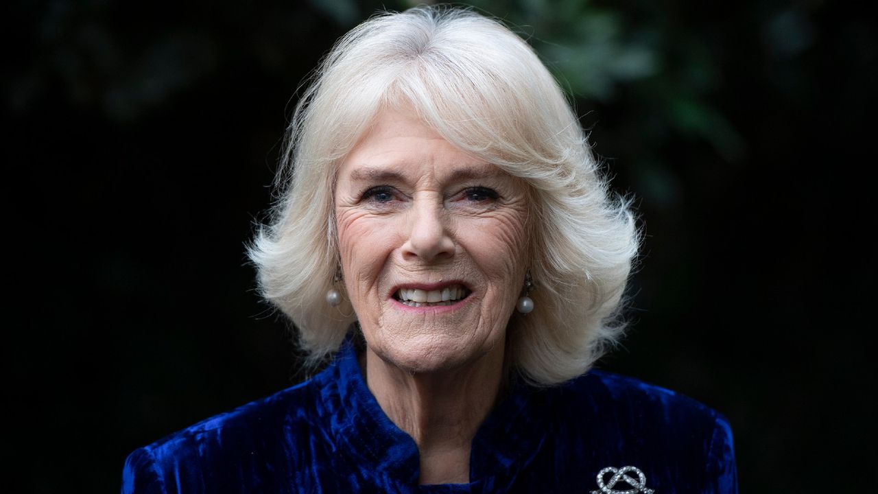 Camilla, Duchess of Cornwall decorates the Clarence House Christmas Tree virtually with children from Helen &amp; Douglas House Hospice, on December 16, 2020 in London, England.