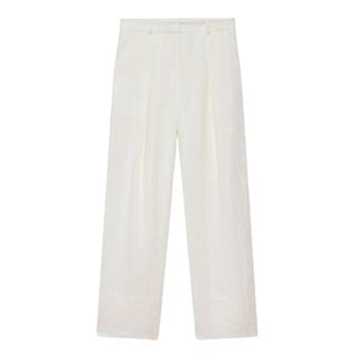 Mint Velvet white wide leg trousers