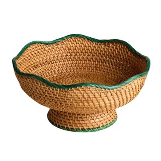 Rattan Footed Bowl