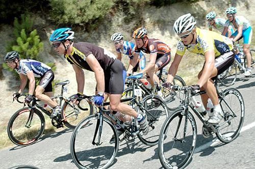 Working hard in his group during the Tour of Wellington
