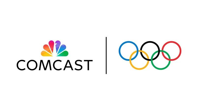 Comcast NBCUniversal and Olympic rings