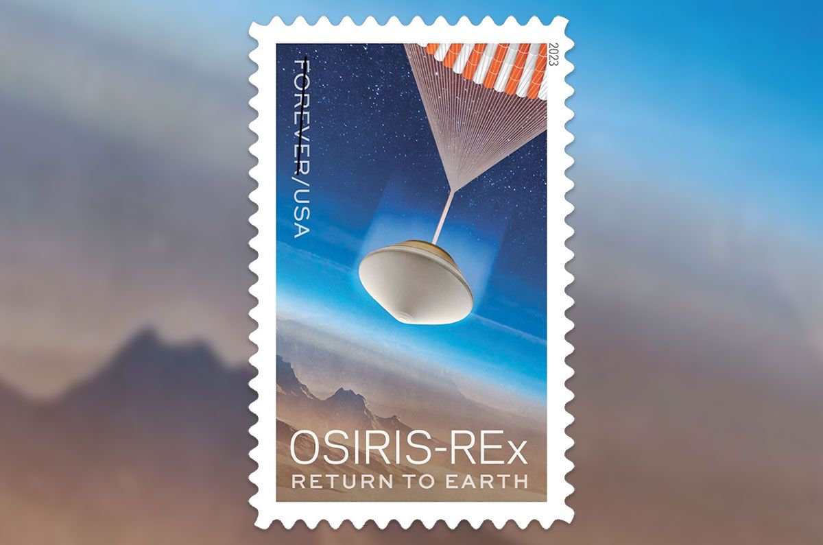 El Servicio Postal de los Estados Unidos emitirá la estampilla OSIRIS-REx