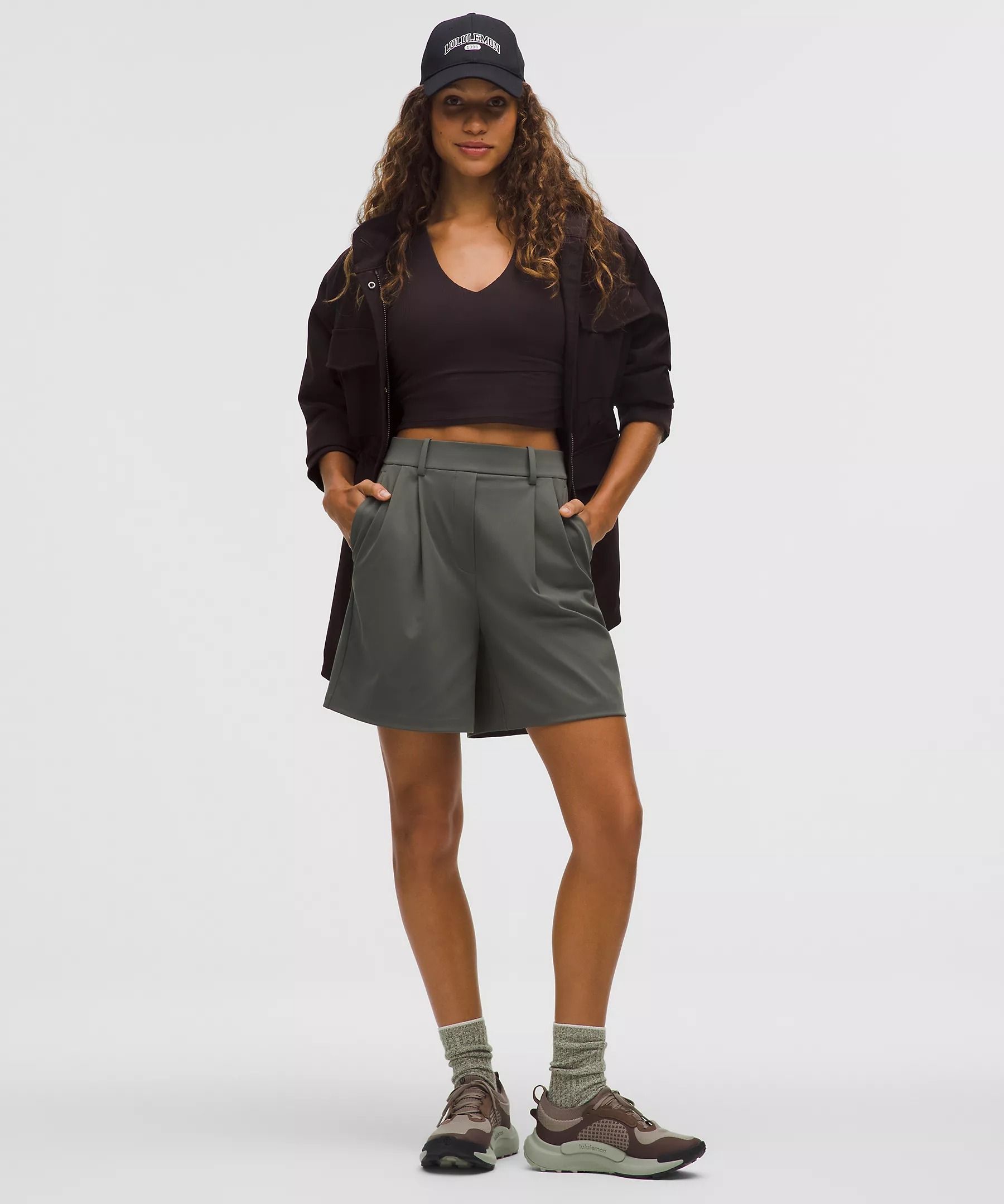 Lululemon, Daydrift Pleated High-Rise Short 7"