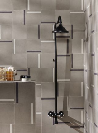 Bathroom with tiles