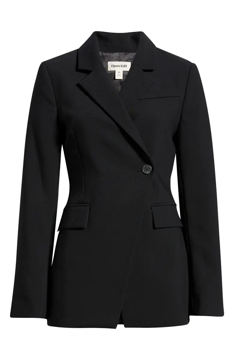 Open Edit, The Icon Asymmetric Fitted Blazer