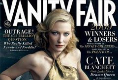 Cate Blanchett on the cover of Vanity Fair