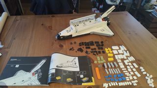 Lego NASA Space Shuttle Discovery - build in progress