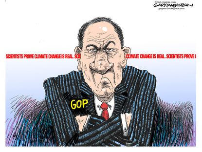 Political cartoon Climate Change Republicans