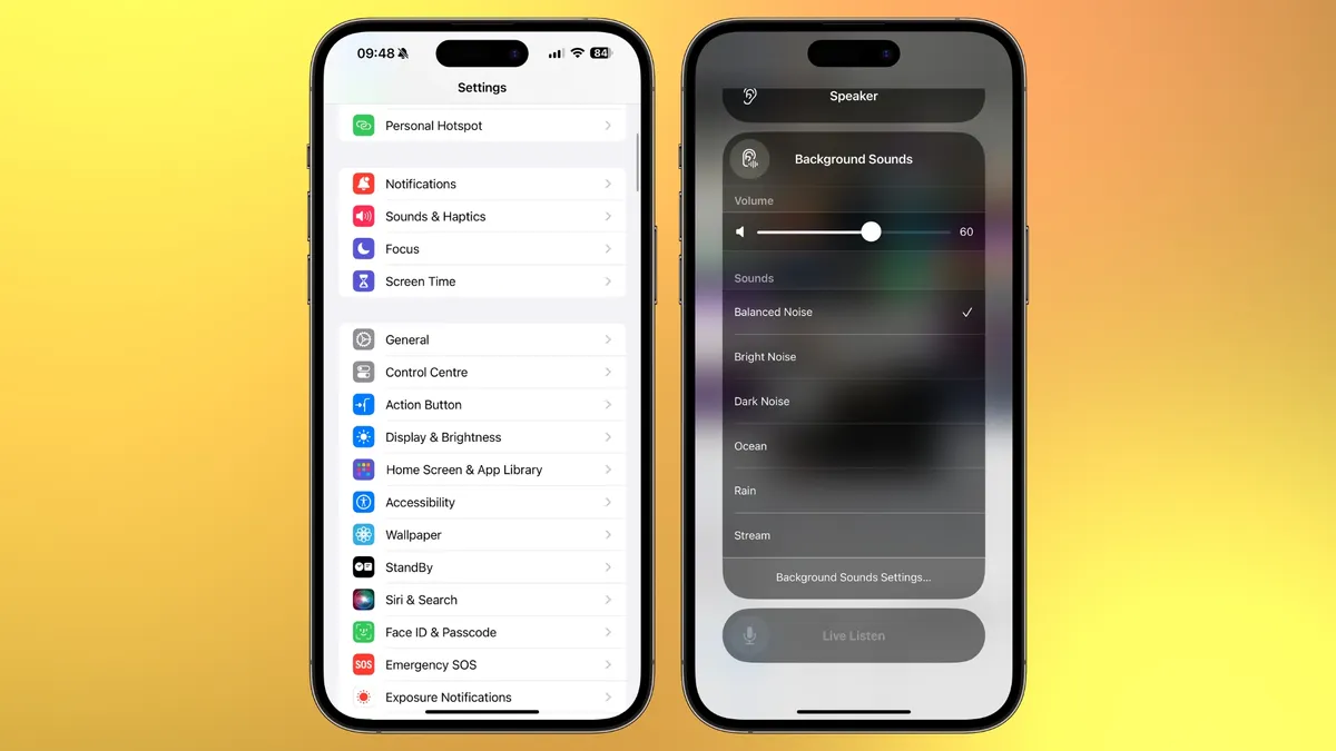 iPhone background noise how to