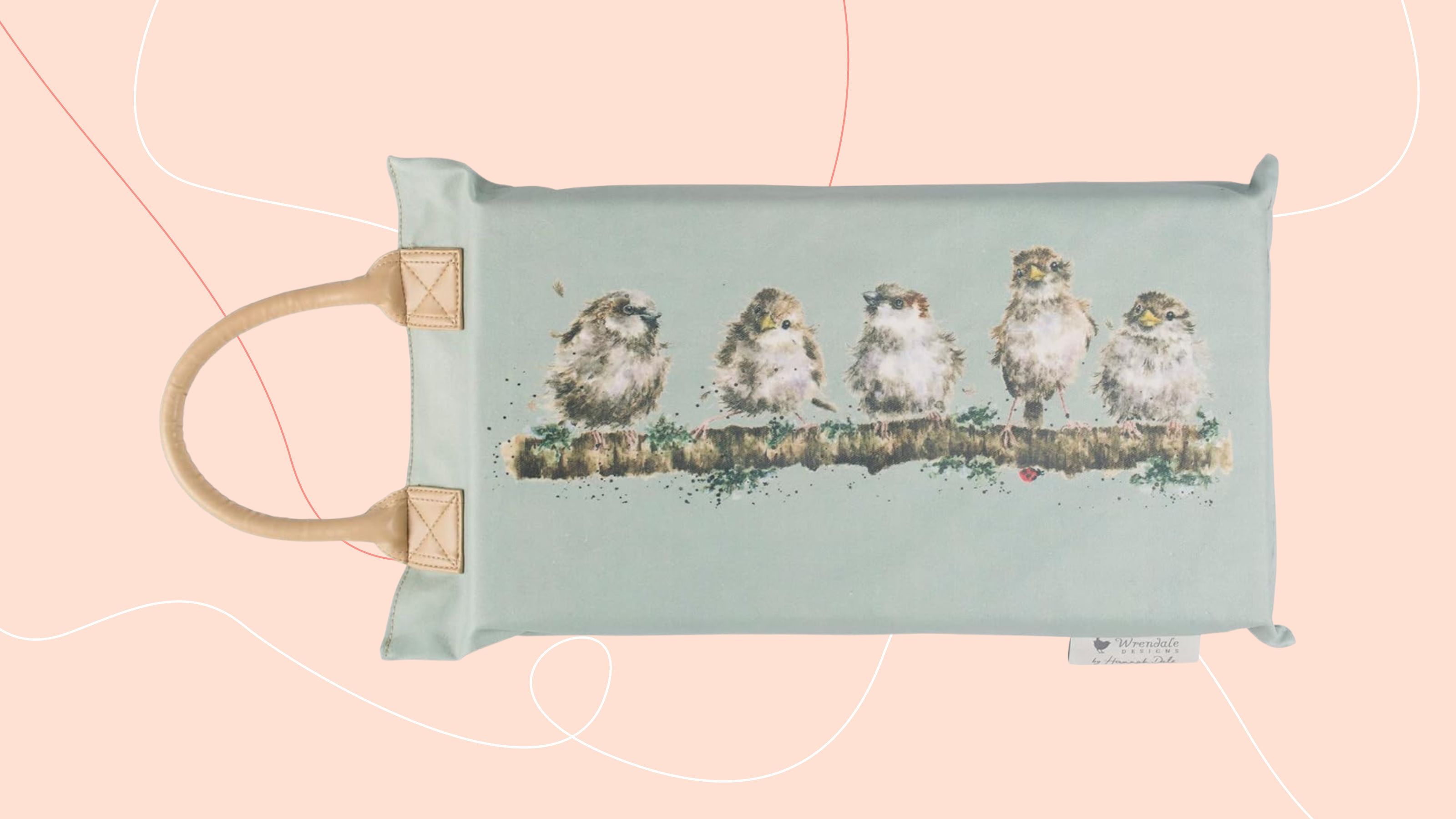 Wrendale Designs &#039;Daisy Chain&#039; Garden Kneeler on pink background