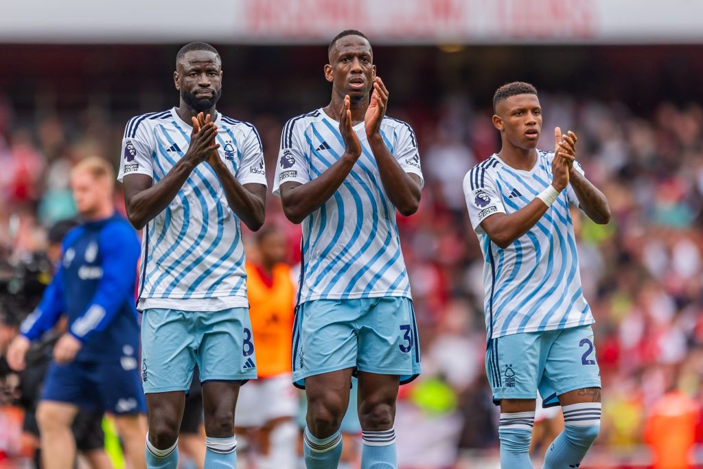 Nottingham Forest vs Sheffield United live stream Nottingham Forest players applaud the away fans following during the Premier League match between Arsenal FC and Nottingham Forest at Emirates Stadium on August 12, 2023 in London, England. (Photo by Ritchie Sumpter/Nottingham Forest FC via Getty Images)