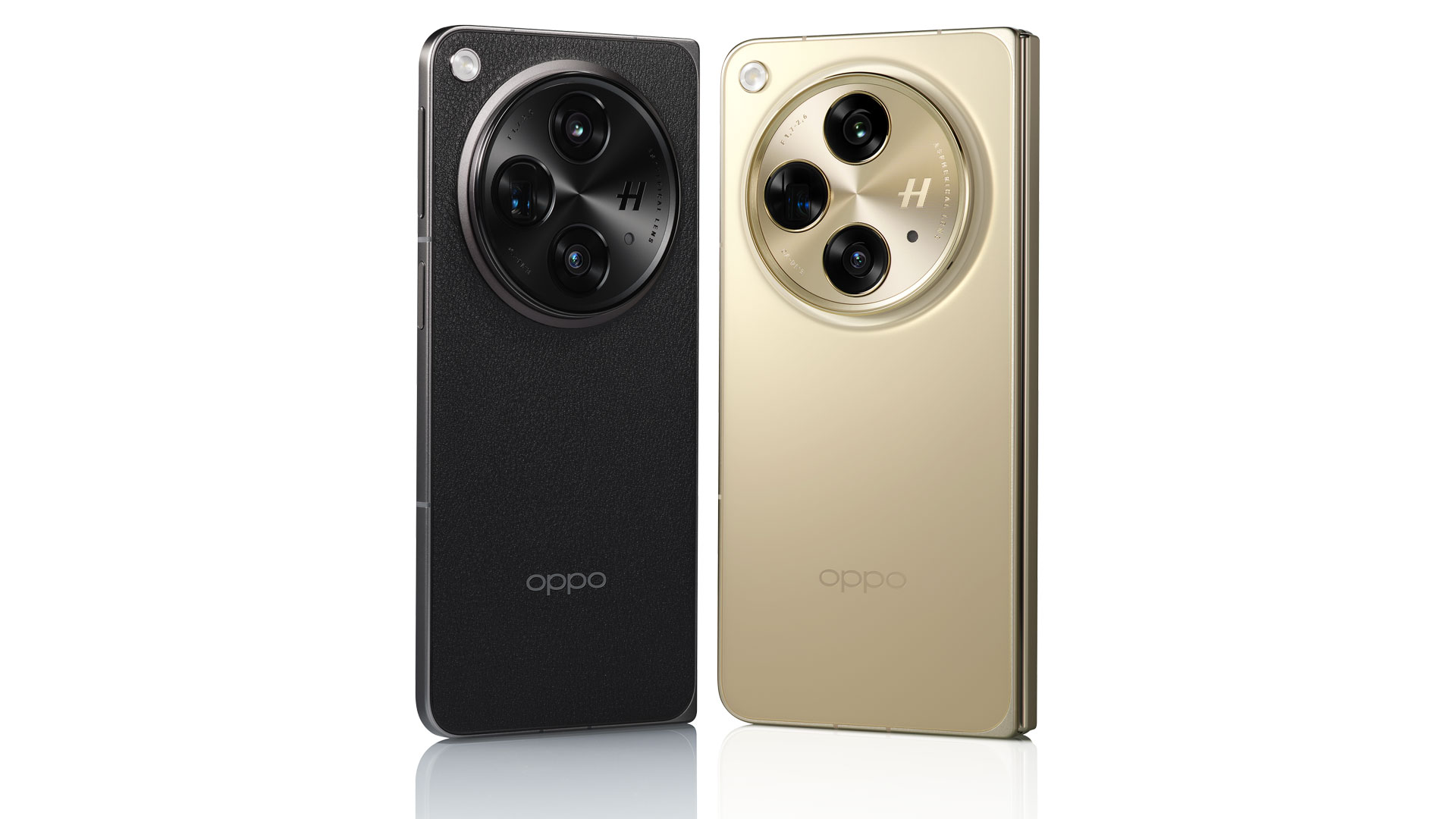 Oppo Find N3 gold and black colorways