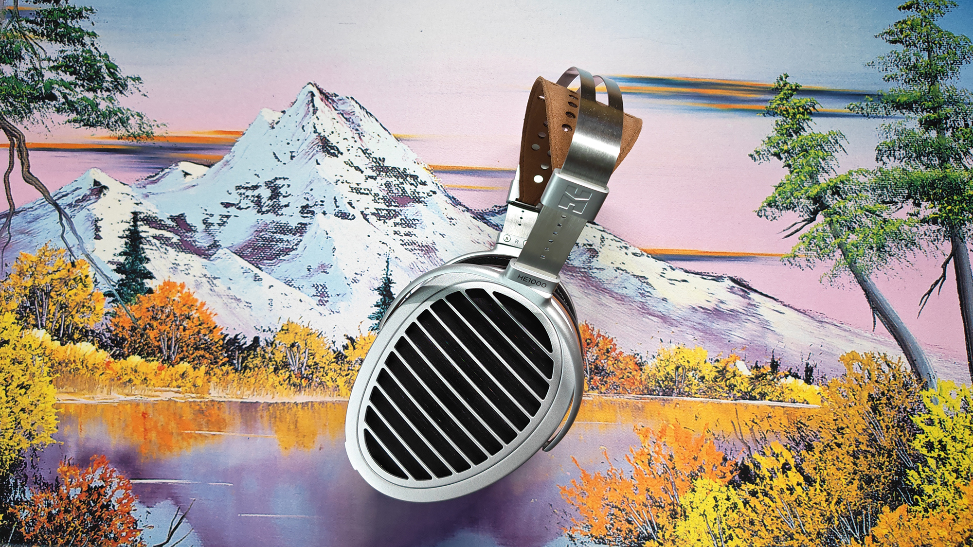 The HiFiMan HE1000 audiophile headphones.