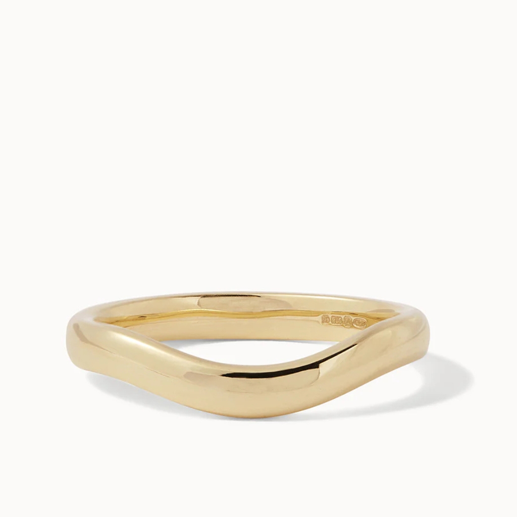 Contour Ring - 9ct Solid Gold / J