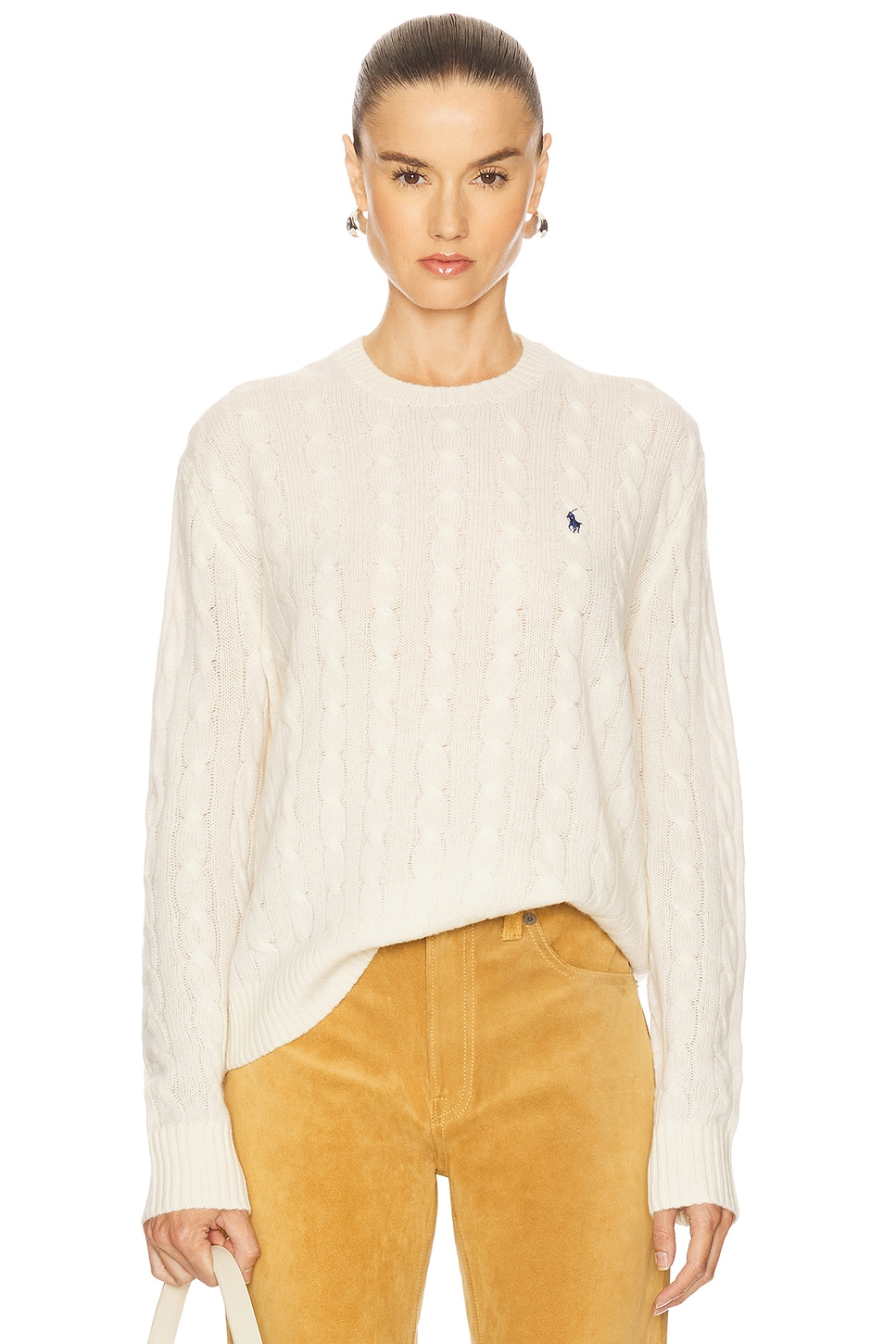 Polo Ralph Lauren Cable Wool Cashmere Crewneck Sweater
