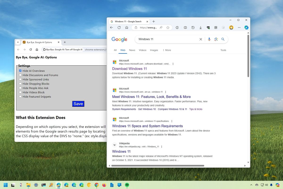 How to hide AI results on Google search with two methods for Microsoft Edge and Google Chrome | Windows Central