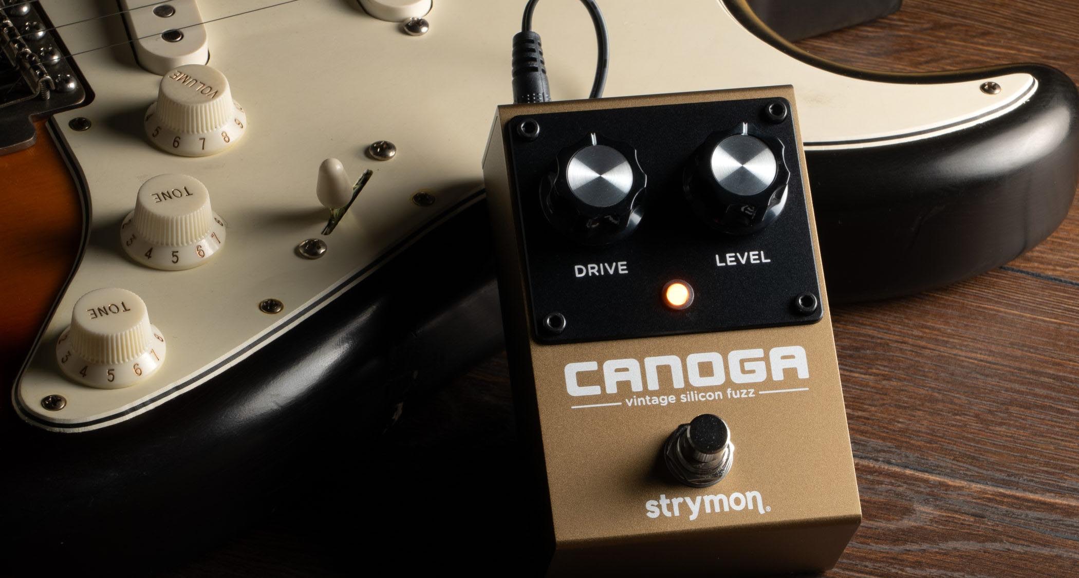 The Strymon Canoga is a simple two-knob silicon fuzz and is part of the digital effects brand's Series A analogue range.