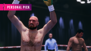 A bloodied boxer raises their arms in victory in Undisputed.