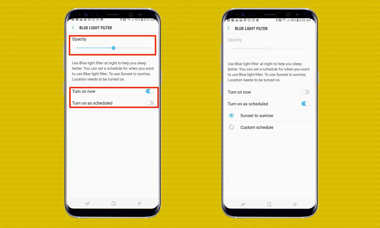 How to Turn On the Galaxy S8’s Blue Light Filter Samsung Galaxy S8