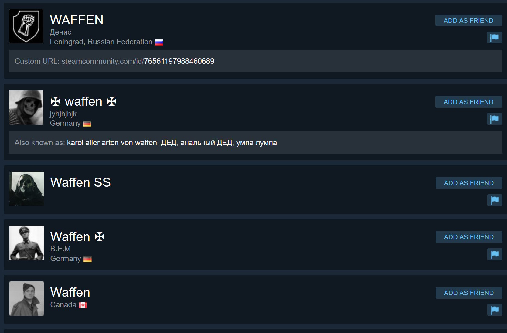 Nazi-Inhalte auf Steam