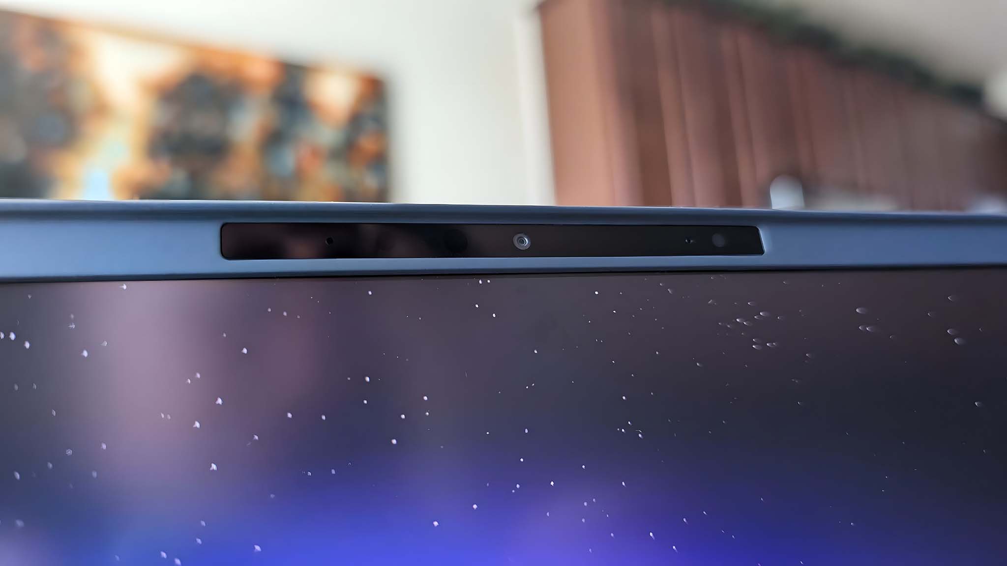 Closeup of the Alienware Area-51 16 Gaming Laptop camera.
