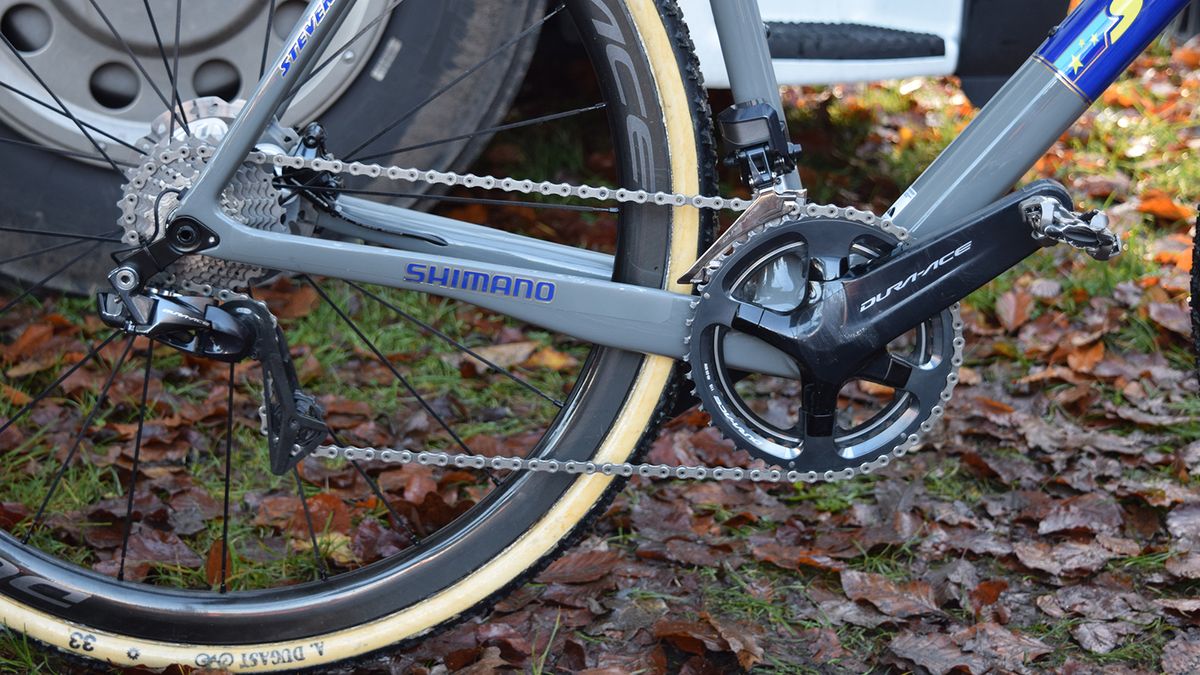 This is the first cyclocross season where riders have been equipped with Shimano Dura-Ace R9100 series groupsets.