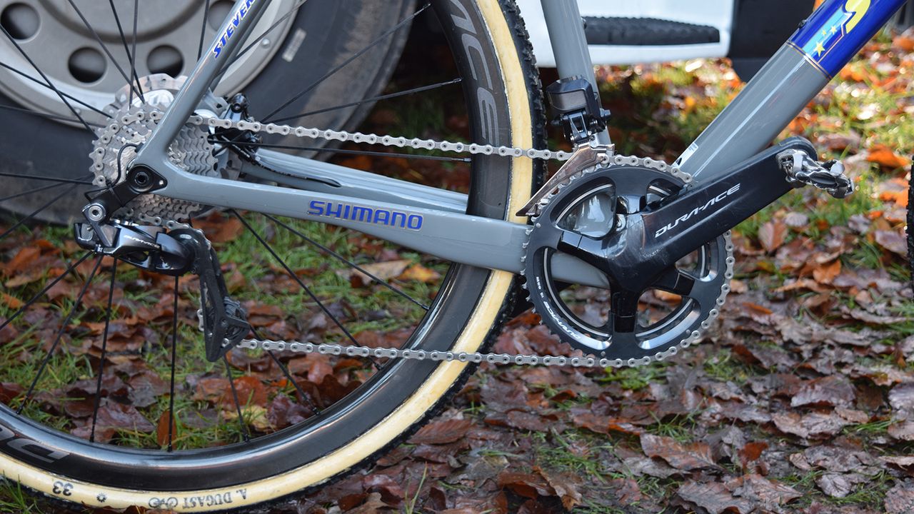This is the first cyclocross season where riders have been equipped with Shimano Dura-Ace R9100 series groupsets.