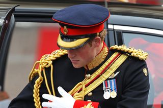 Prince Harry at Prince William and Kate Middleton's wedding in 2011
