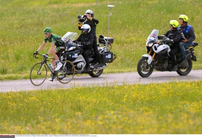Pierre Rolland (Europcar) on his own