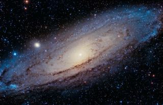 About 2.5 million light-years away from Earth, the Andromeda galaxy is the closest major galaxy to our own, the Milky Way.