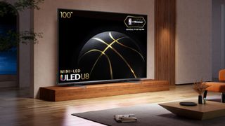 Hisense U8K Mini-LED TV with basketball
