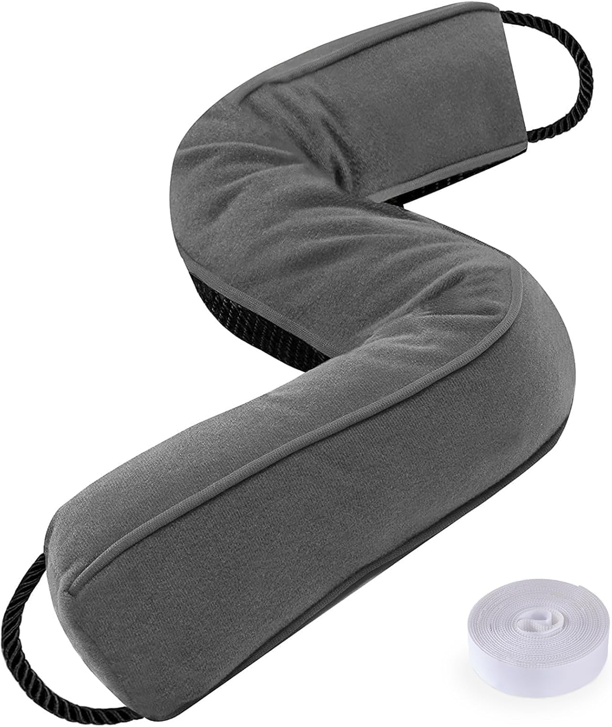 Sunolga Door Draft Stopper Blocks Hot and Cold Air With Removable Washable Cover for Bottom of Door, All-Season Seal for Noise, Light, Dust, Door Sweep for Gaps Up to 3", Home Essentials, 38", Gray