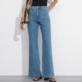 & Other Stories Patch-Pocket Bootcut Jeans