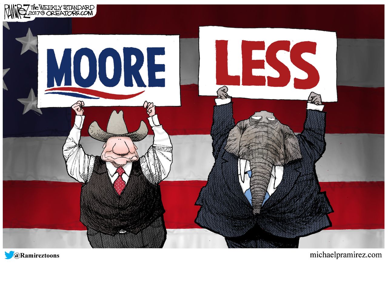 Political cartoon U.S. Roy Moore GOP