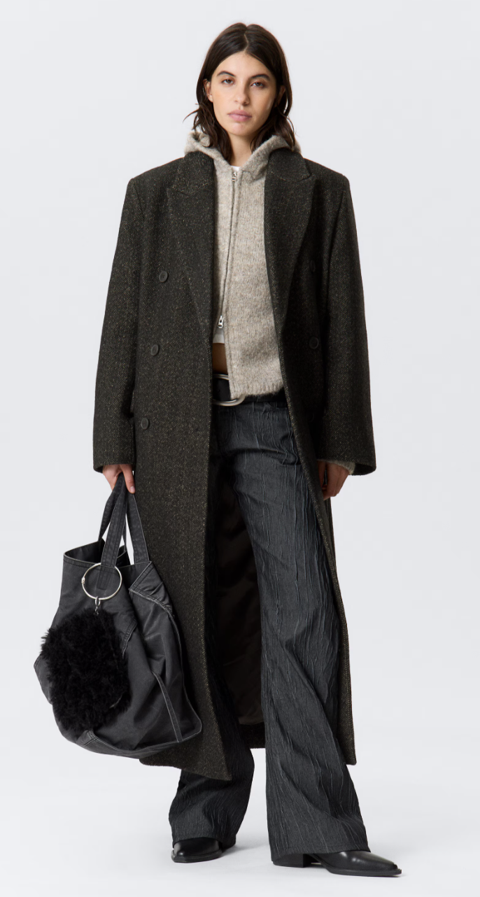 Weekday , LOGAN DOUBLE-BREASTED WOOL-BLEND COAT