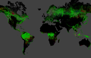 Global map of deforestation