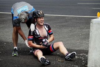 Lawson Craddock in serious pain after a heavy fall