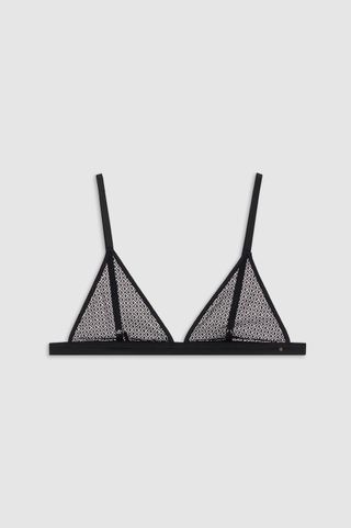 Eldra Bralette - Black Geometric Lace